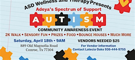 FREE Autism Awareness Event