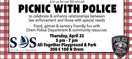 Free Autism Picnic With The Police